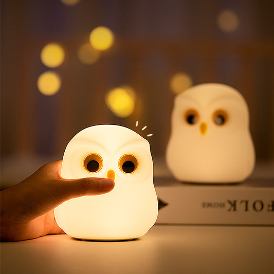 Veilleuse Hibou LED – Lumière Douce & Mode Couleurs