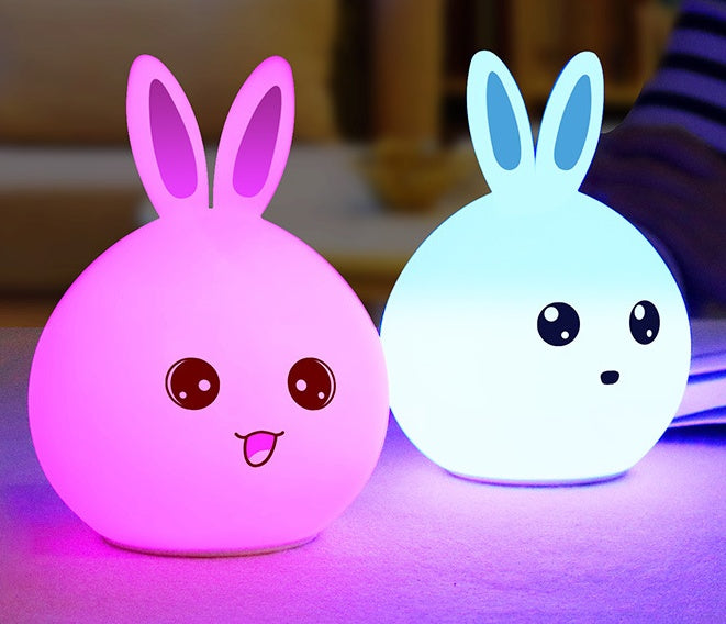 Lapin LED— Veilleuse cute & lumière d’ambiance