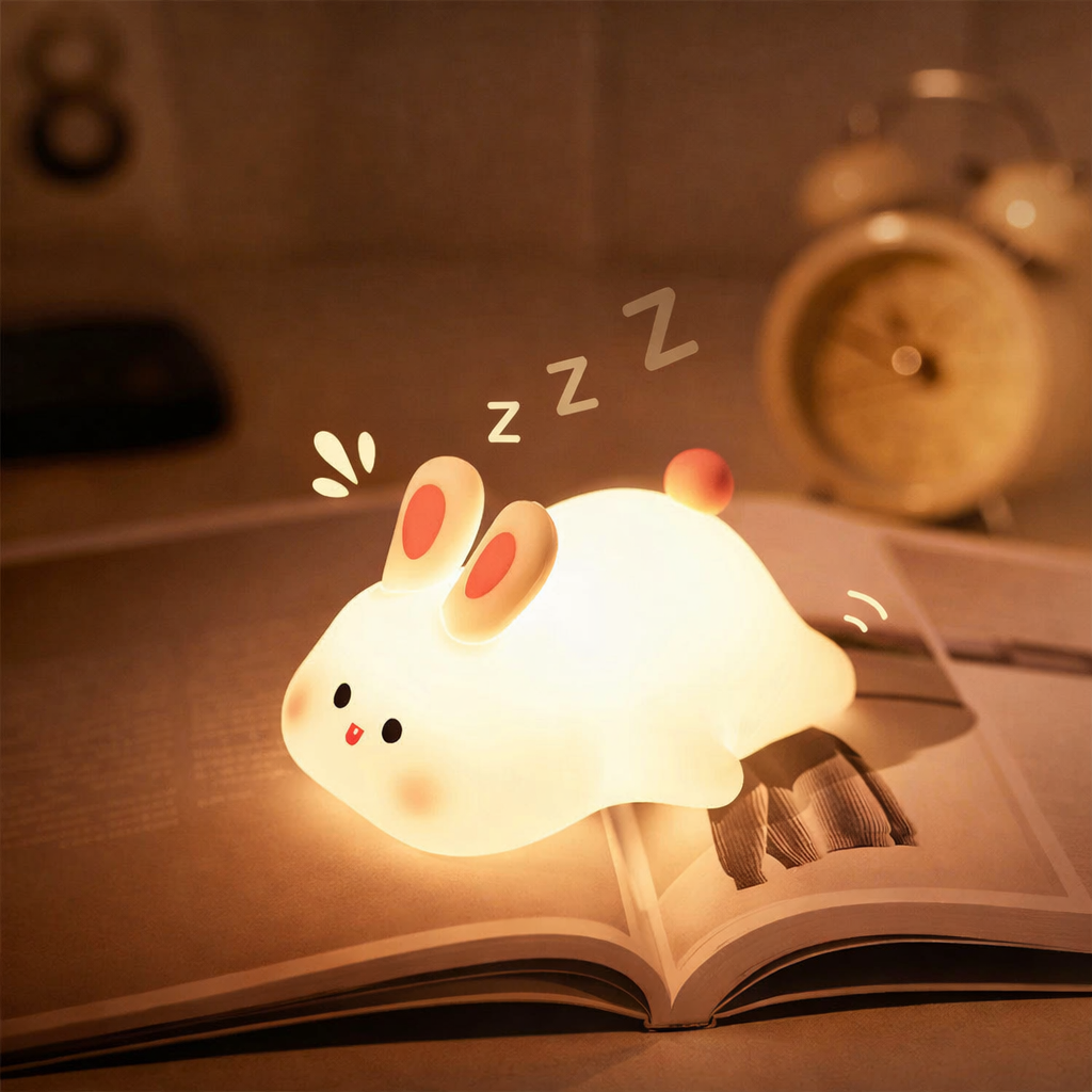 LED Rabbit Lamp — Rechargeable Cute Night Light &amp; Mood Light