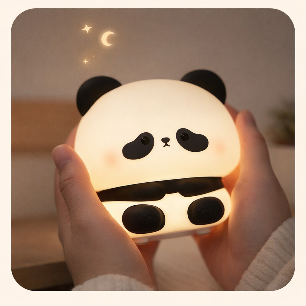Veilleuse Panda LED  Silicone – Lumière Douce