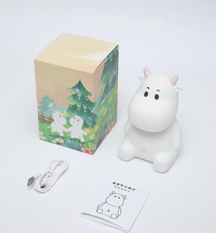 Veilleuse Vache LED  –  Lumière Douce & Mode Couleurs